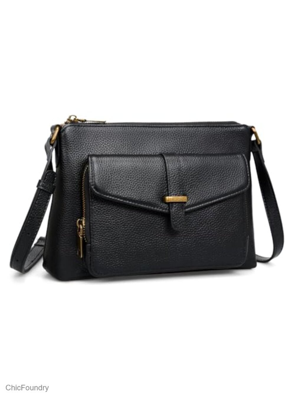 Genuine Leather Crossbody Bag with RFID Wallet Soft Small Purse Shoulder Handbag